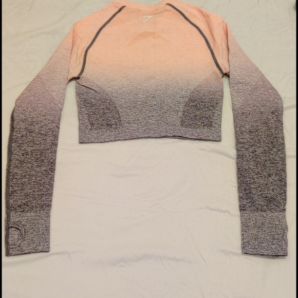 Gymshark Adapt Ombre Seamless Long Sleeve Crop Top - Picture 5 of 6
